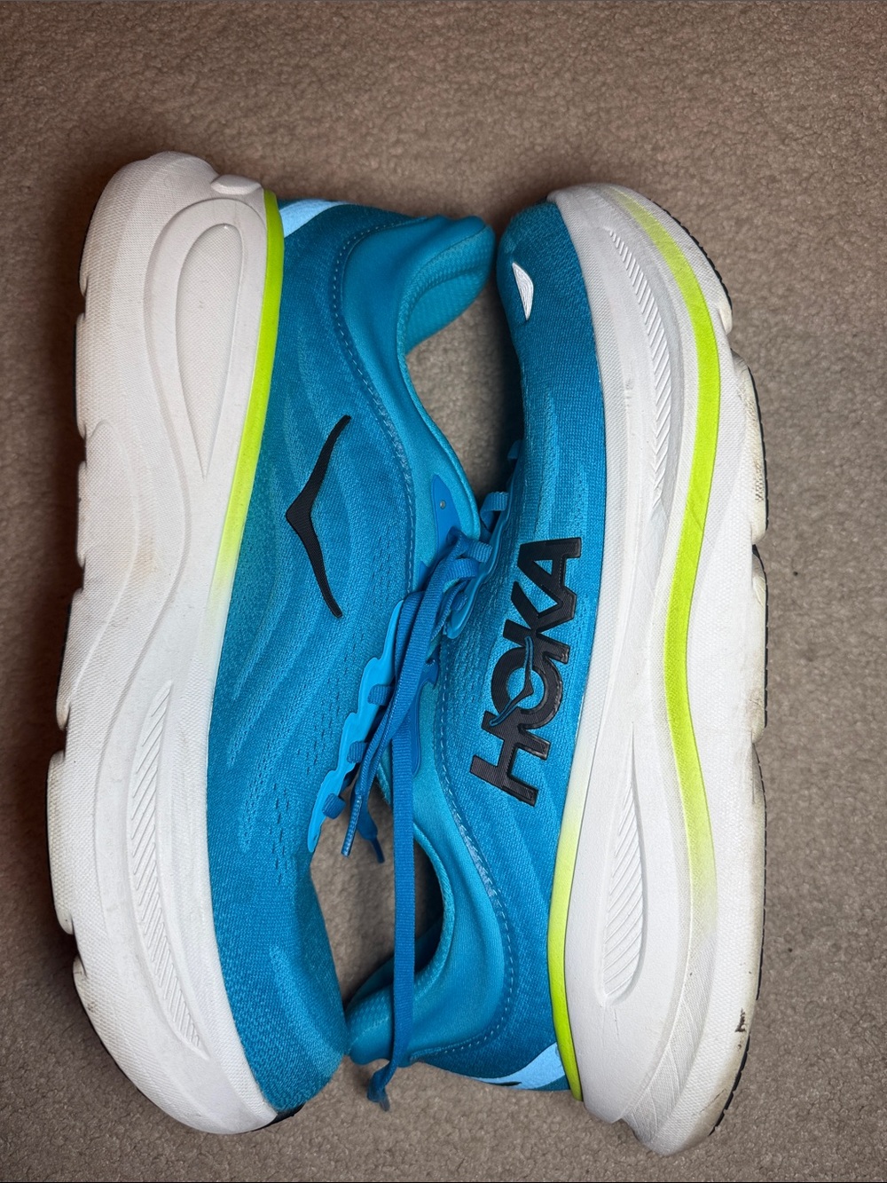 Men’s Hoka Blue Bondi 9 Running Sneakers - Lightweight Comfort - Picture 10 of 10